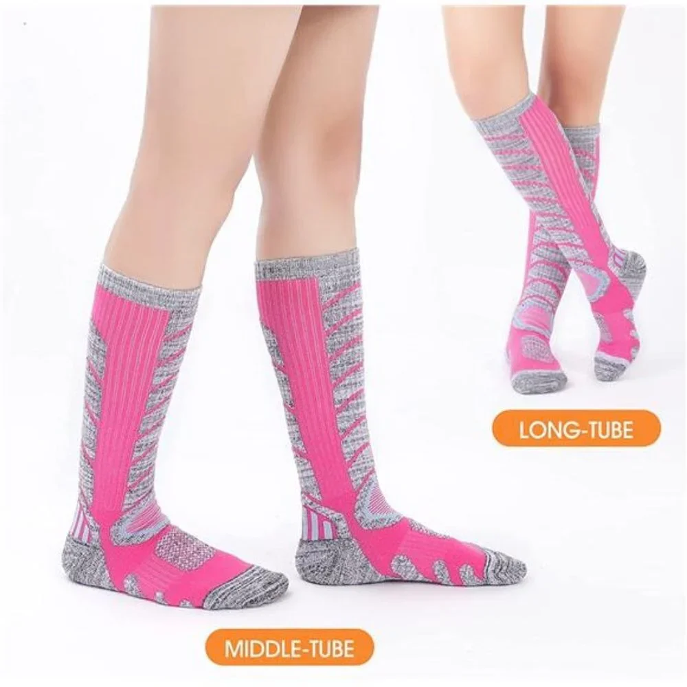 Women's Ski Socks for Snowboarding Skiing, Warm Thermal Winter Socks